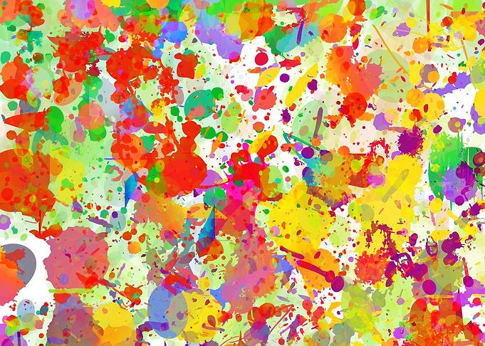 Color splash poster art