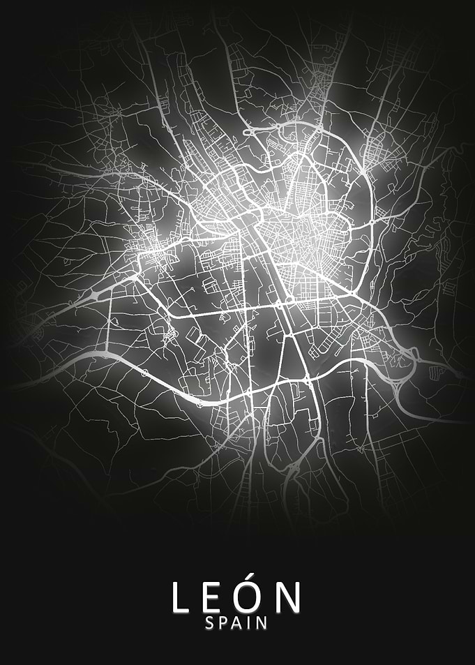 Leon Spain City Map