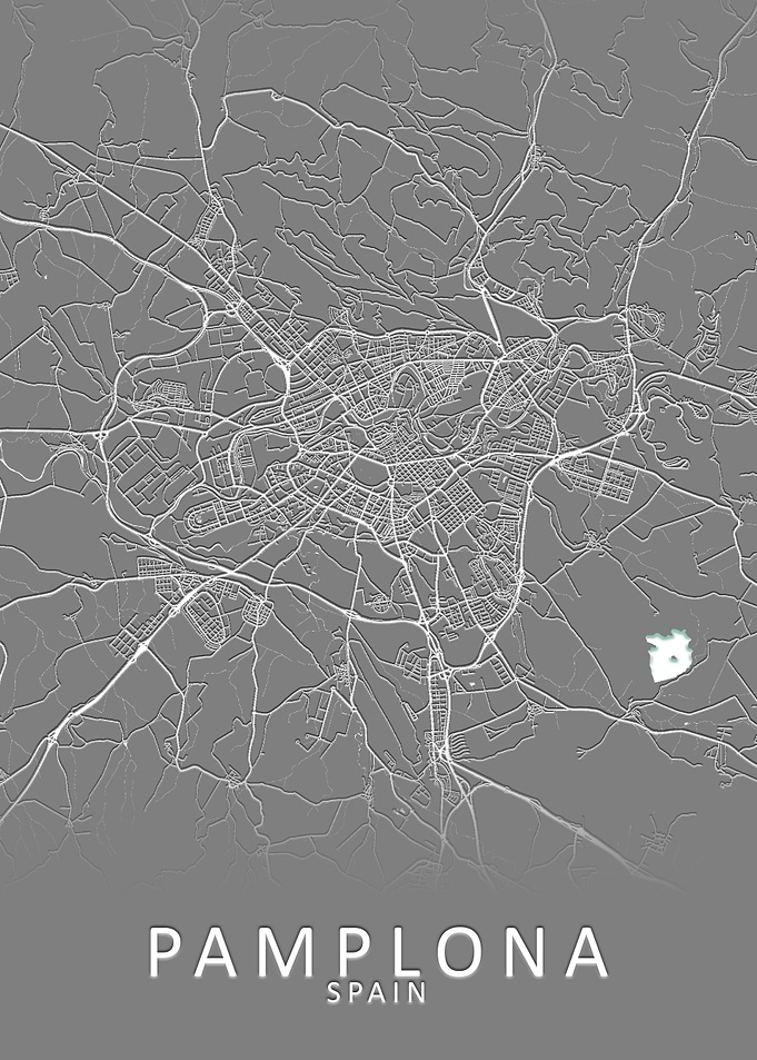 Pamplona Spain City Map