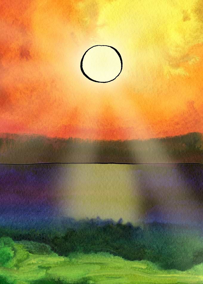 Hot Sea Sunset