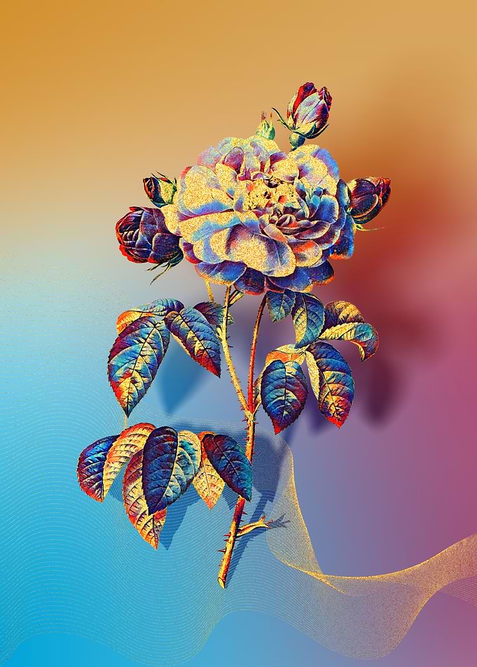 Prismatic French Rose