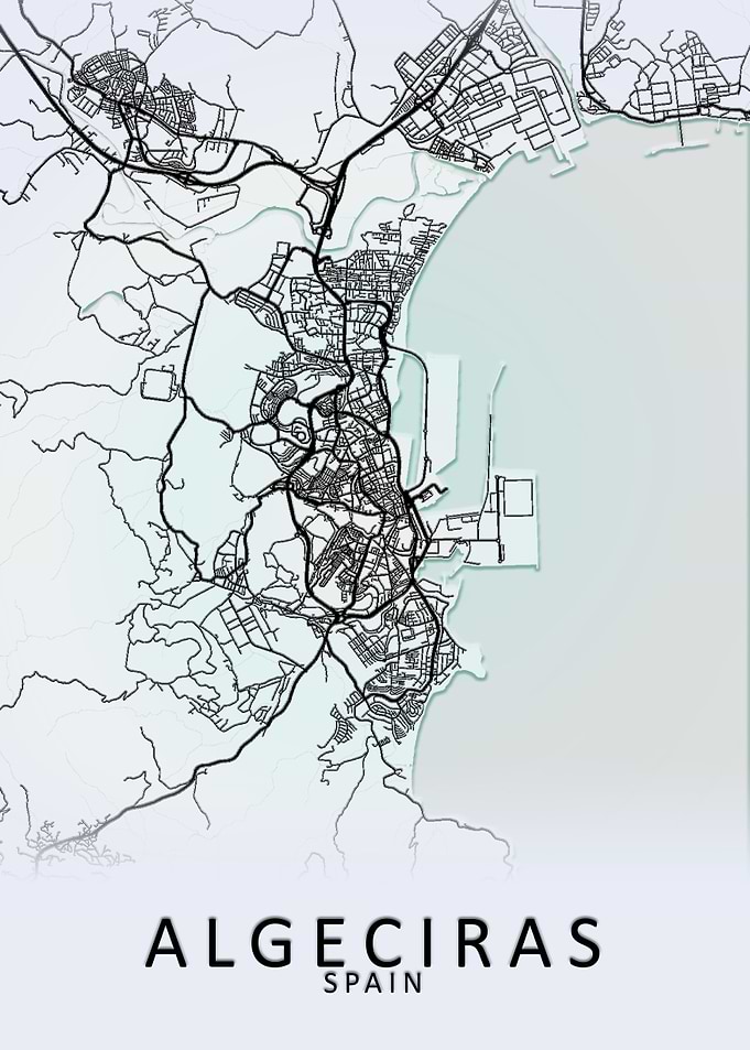Algeciras Spain City Map