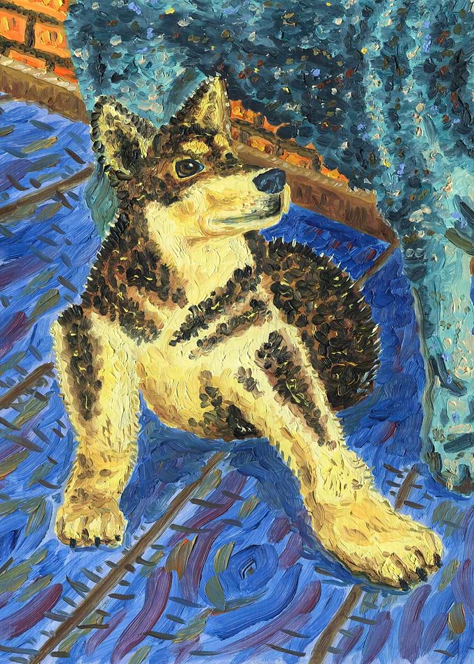 Portrait of a Husky Puppy