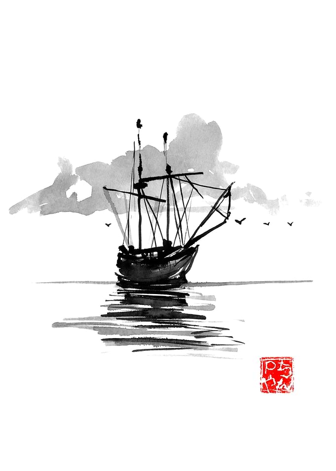 boat on the sea