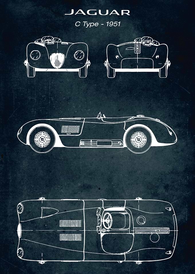 No106 Jaguar C Type 1951