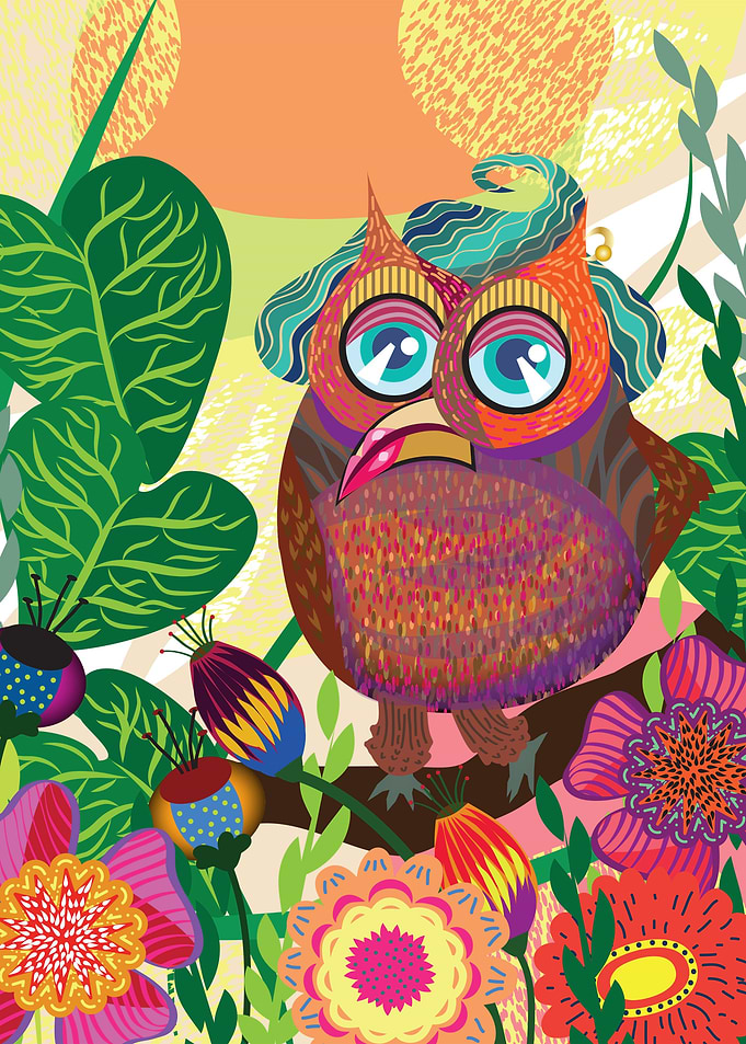 Happy owl