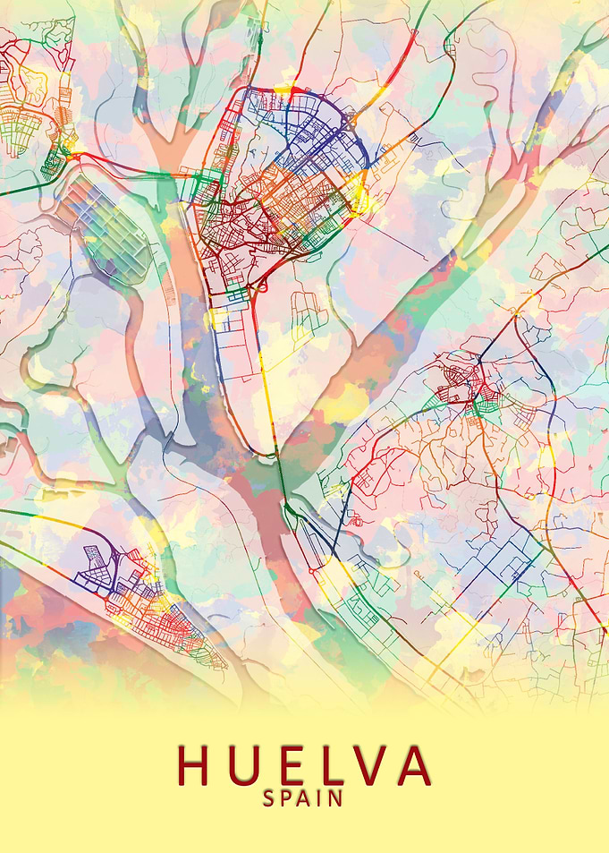 Huelva Spain City Map