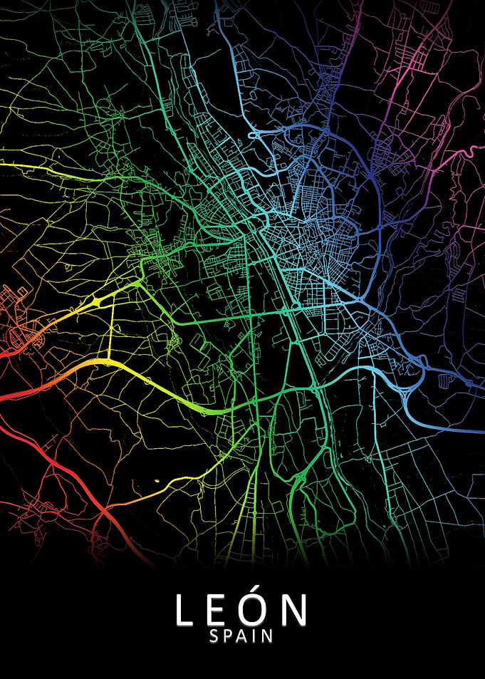 Leon Spain City Map