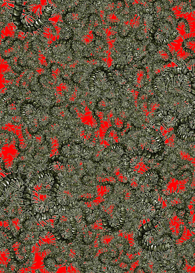 Centipede Party Red