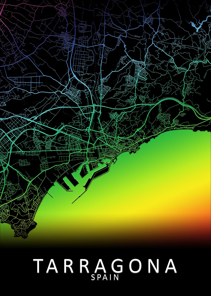 Tarragona Spain City Map