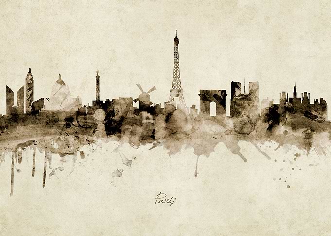 Paris France Skyline