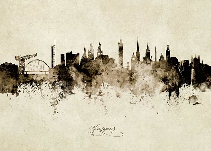 Glasgow Scotland Skyline