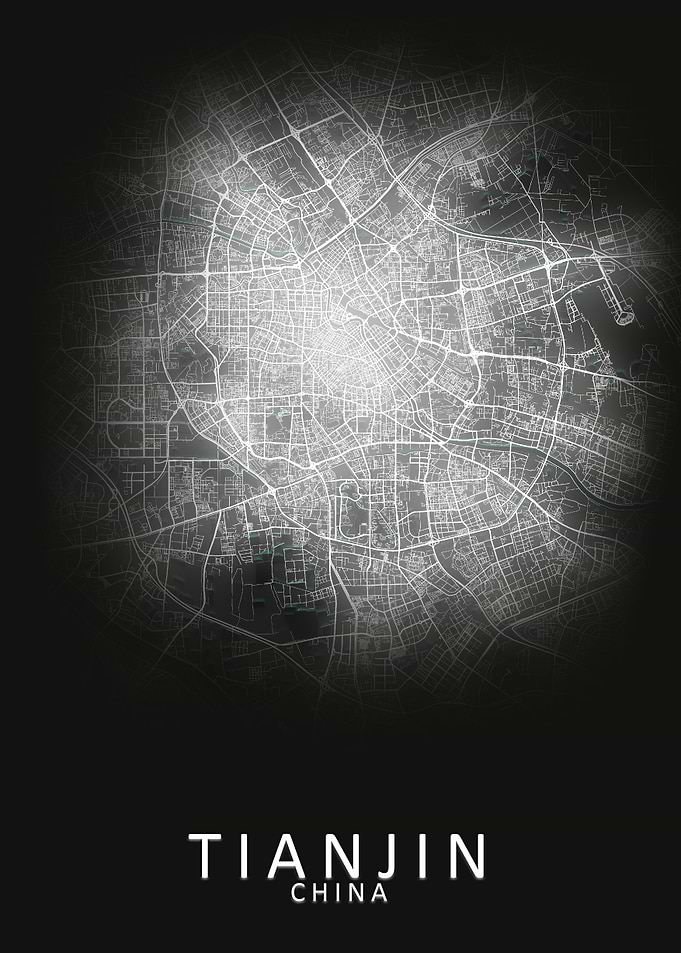 Tianjin China City Map