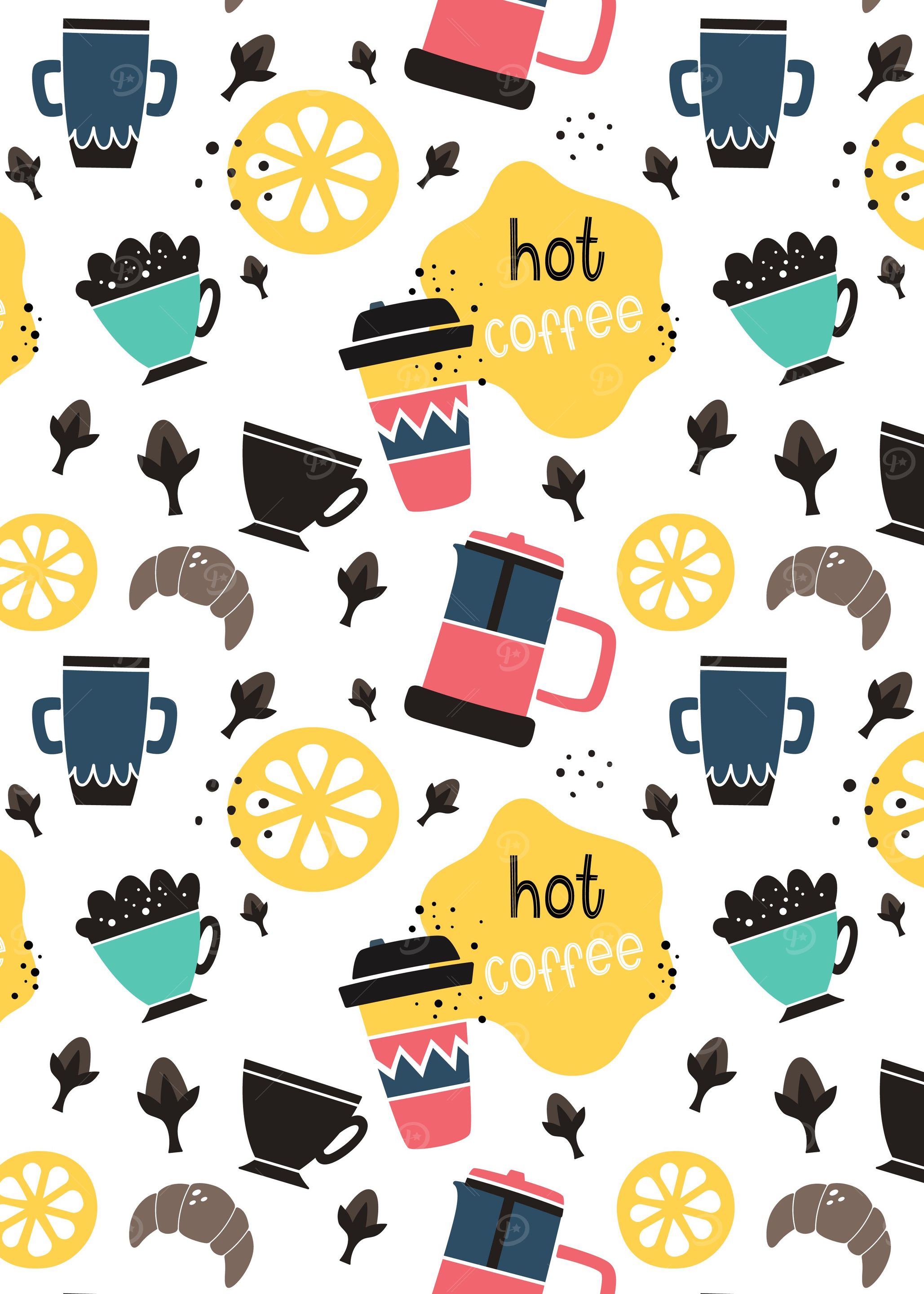Hot coffee and spices