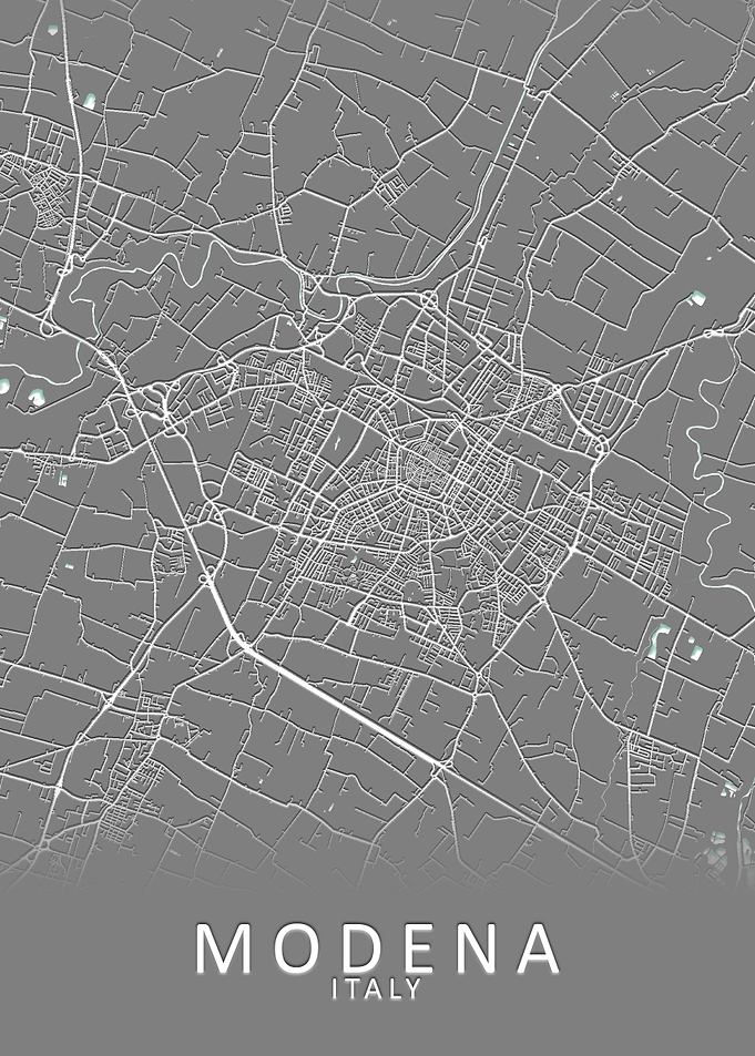 Modena Italy City Map