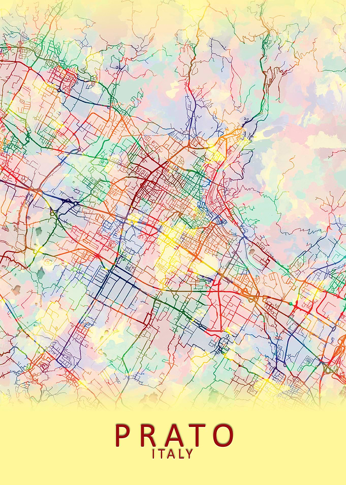 Prato Italy City Map