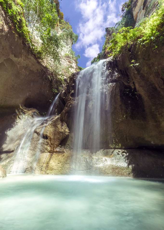 Waterfall in a valley