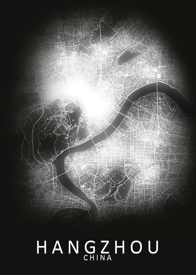 Hangzhou China City Map
