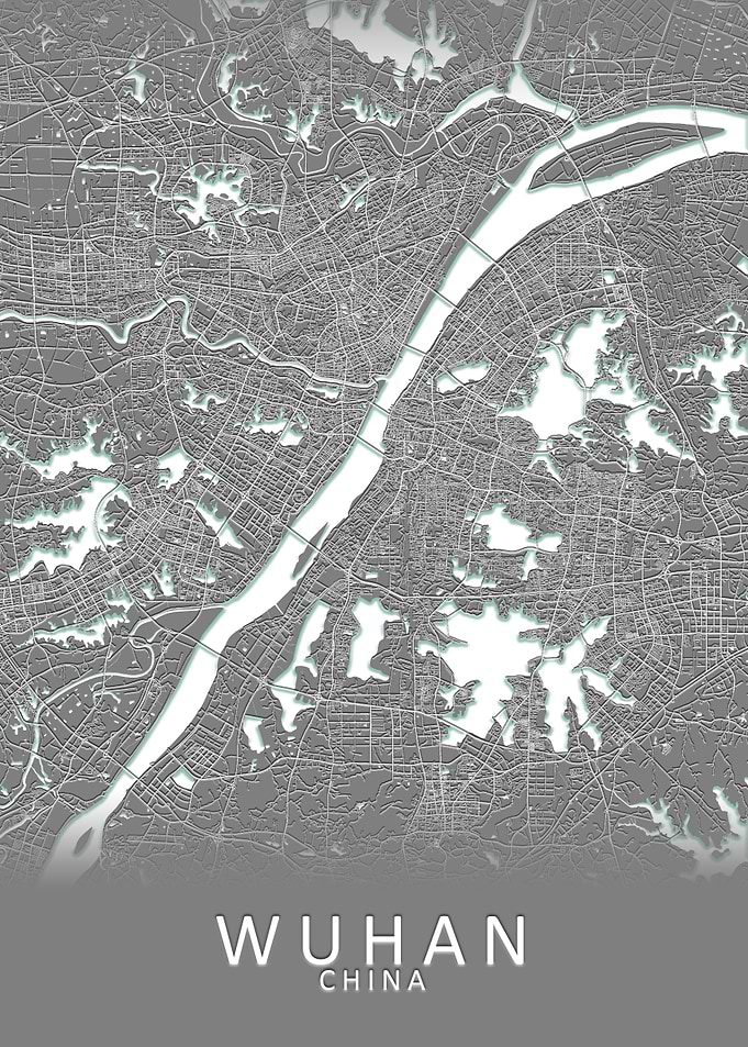 Wuhan China City Map