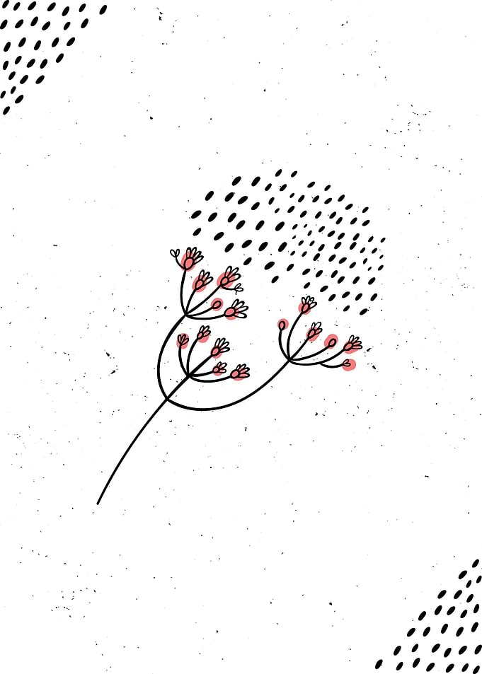 Branch with flowers