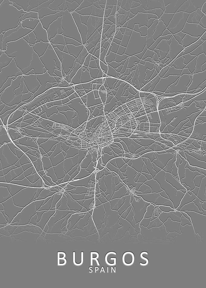 Burgos Spain City Map