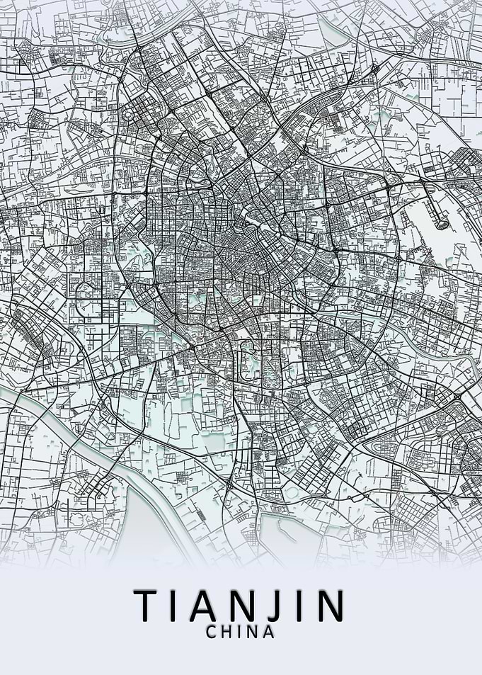 Tianjin China City Map