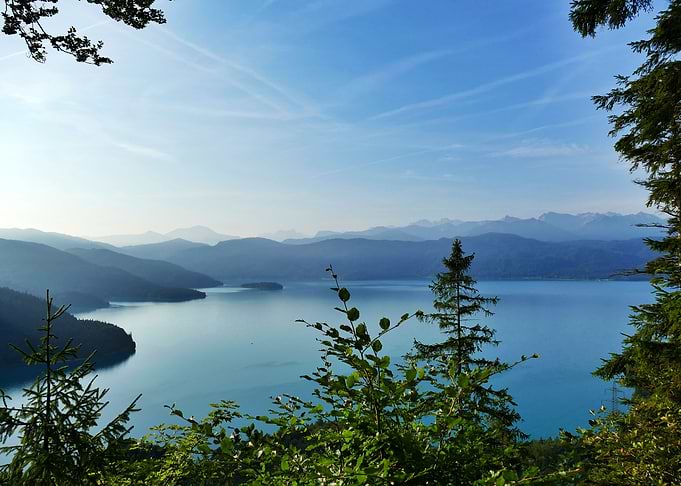 Lake Walchensee misty