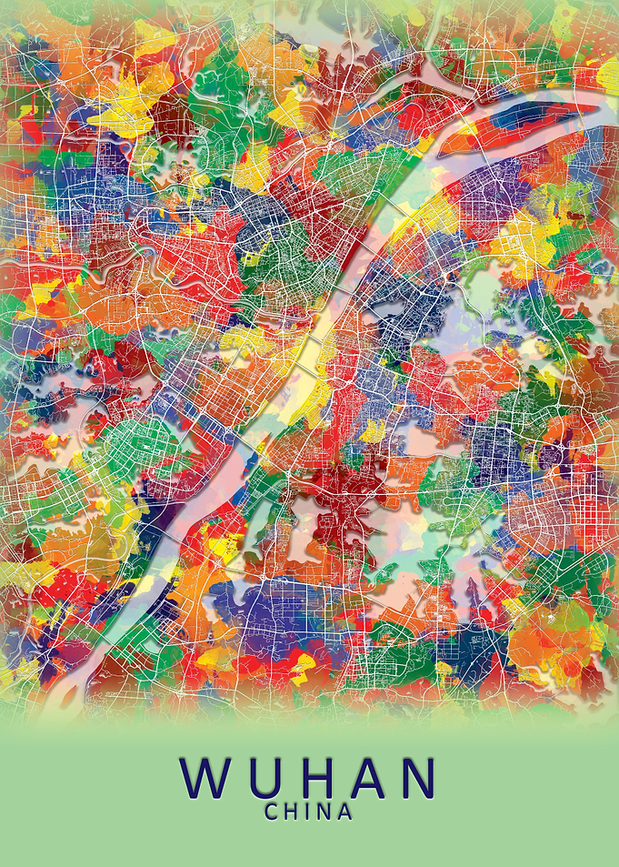 Wuhan China City Map
