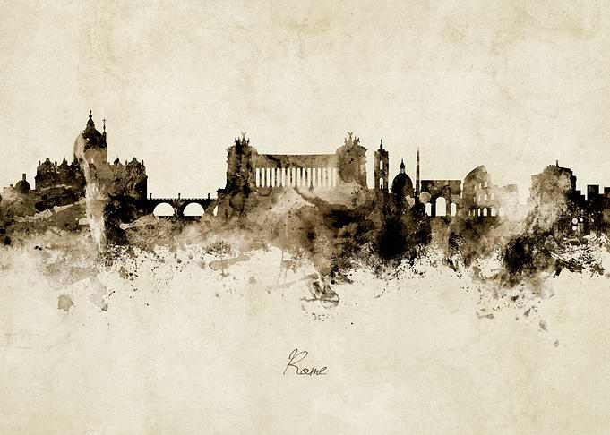 Rome Italy Skyline