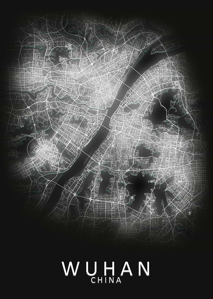 Wuhan China City Map