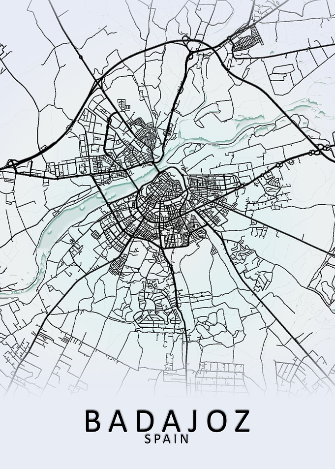 Badajoz Spain City Map