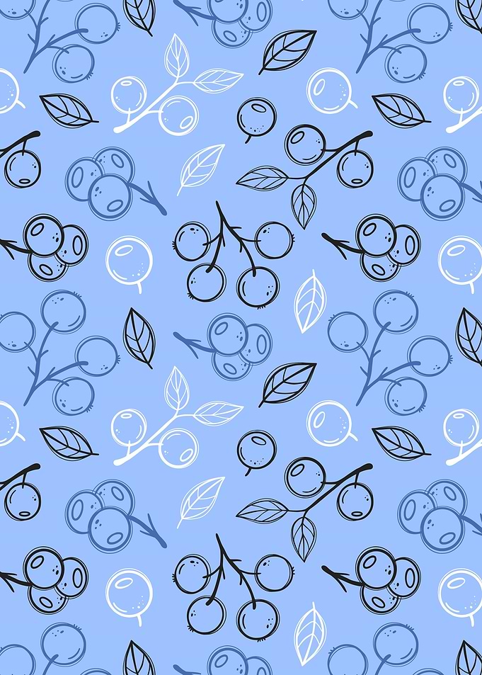 Juicy blueberries