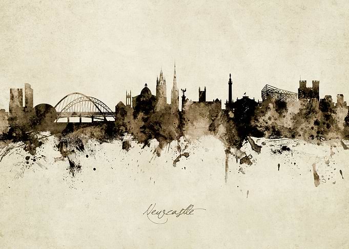 Newcastle England Skyline