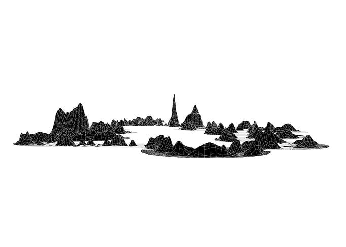 black computer mountains o
