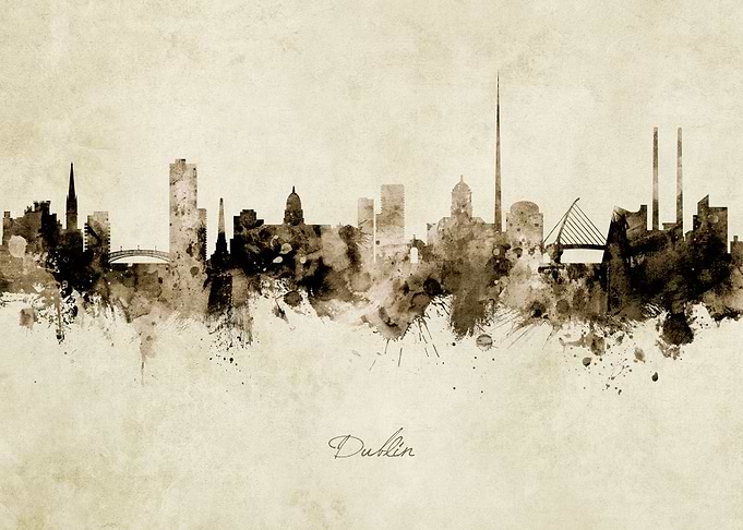 Dublin Ireland Skyline
