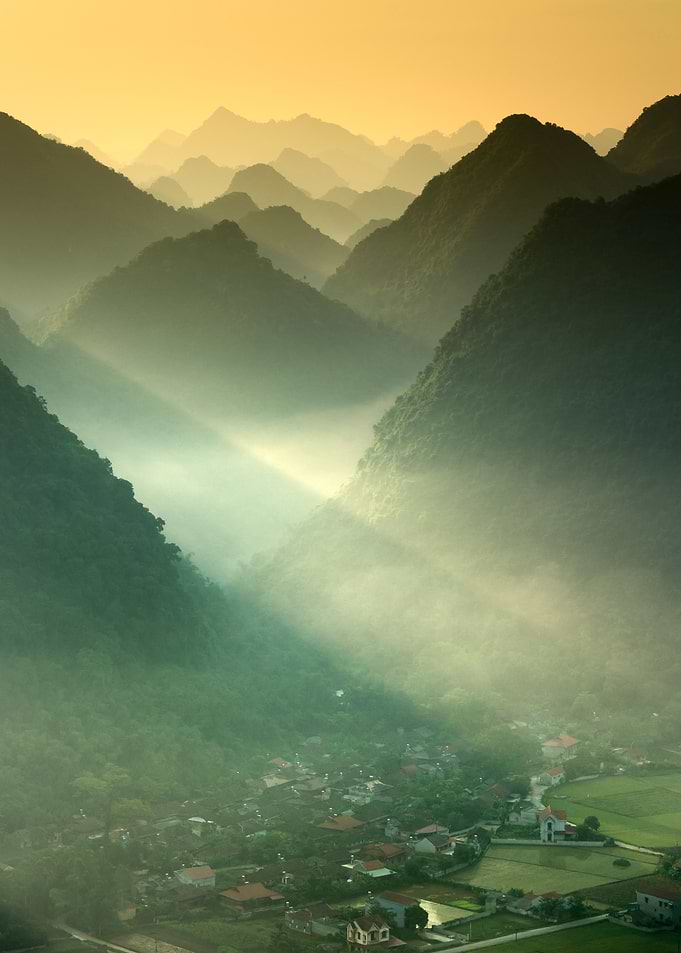 Gradation of mountains