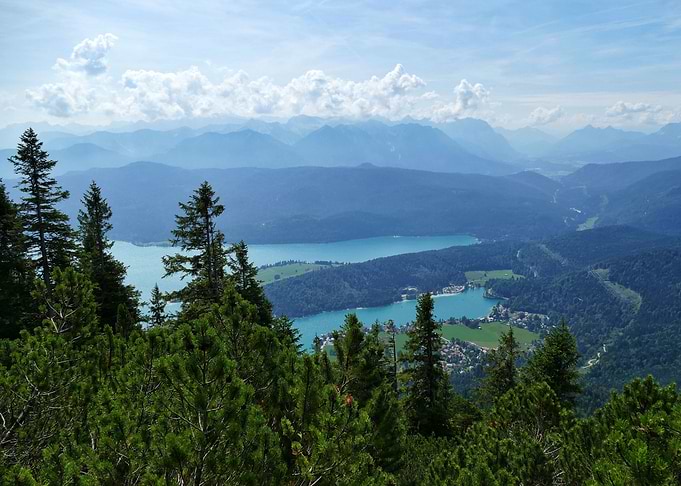 Walchensee from top