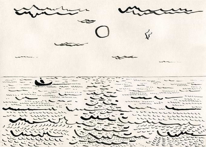 Fishing Boat On The Sea 08
