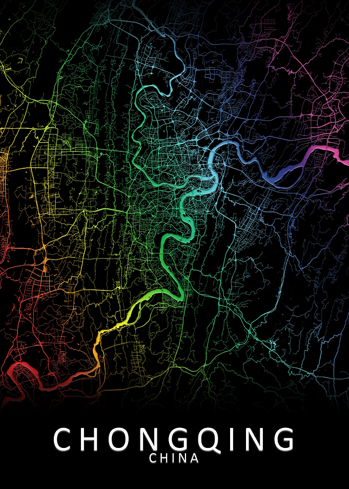 Chongqing China City Map