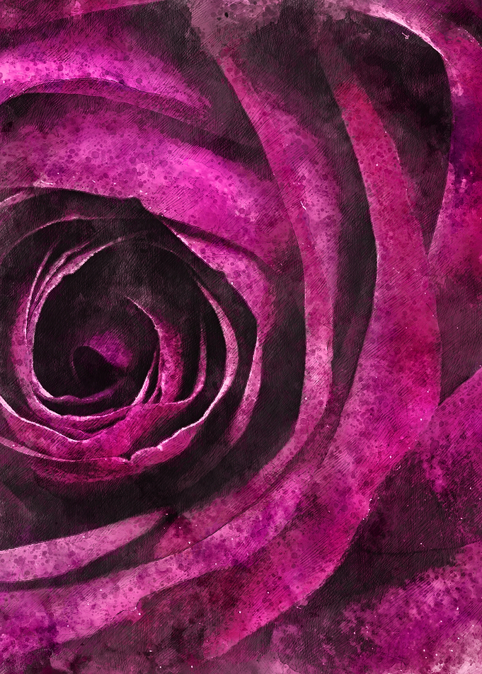 Rose floral art