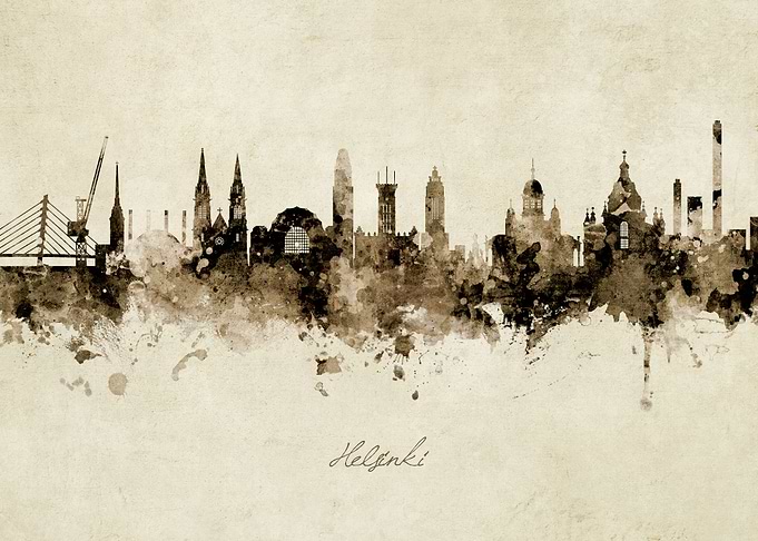 Helsinki Finland Skyline