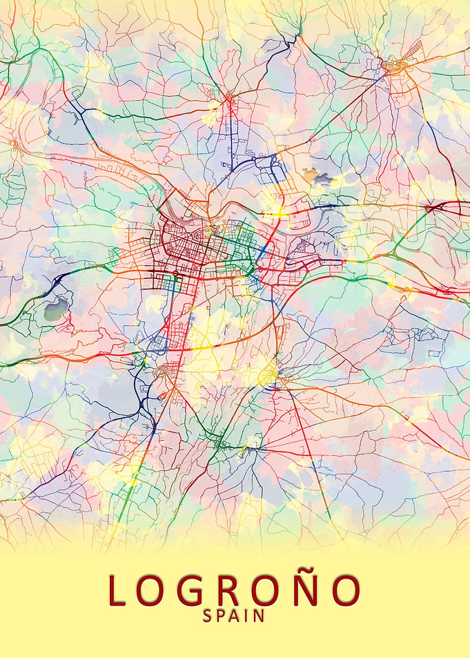 Logrono Spain City Map