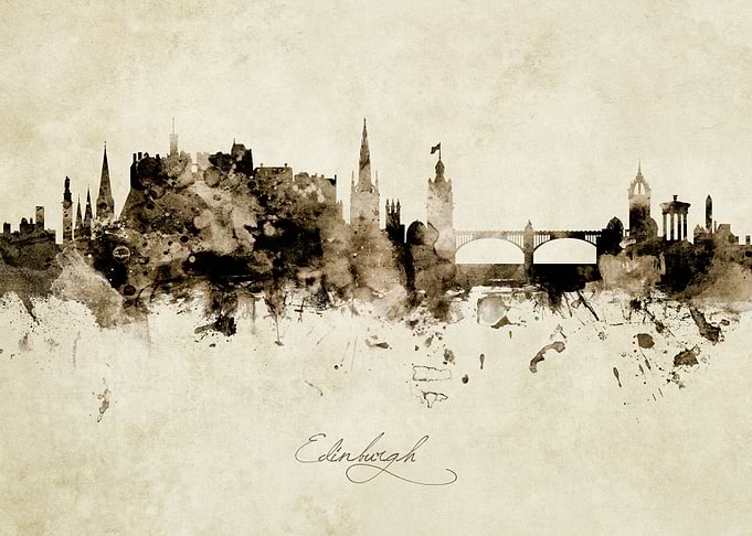 Edinburgh Scotland Skyline