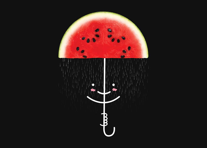 Watermelon smile rain
