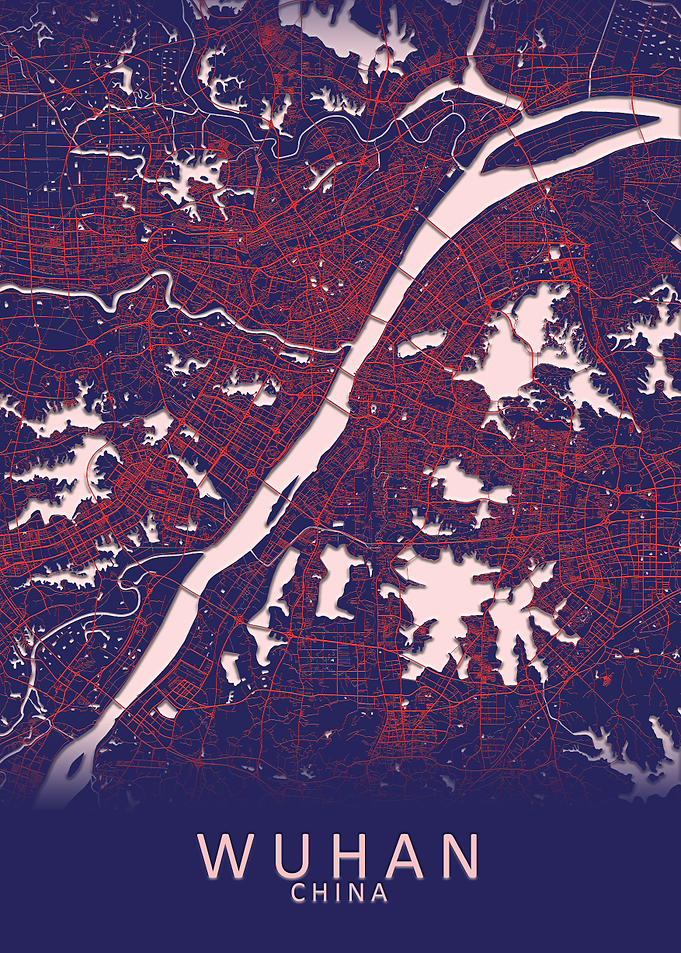 Wuhan China City Map