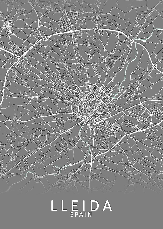 Lleida Spain City Map