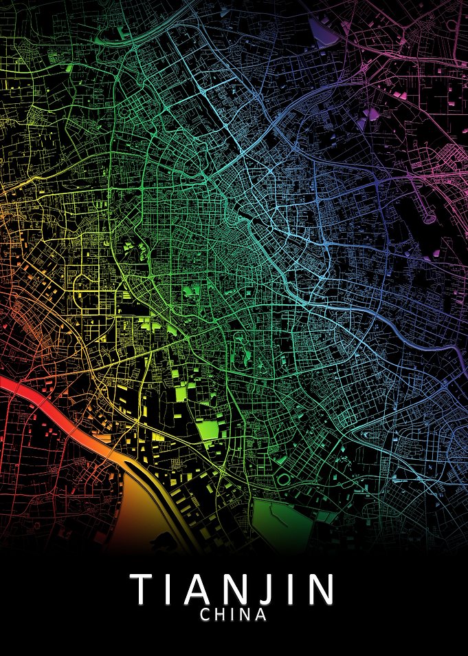 Tianjin China City Map
