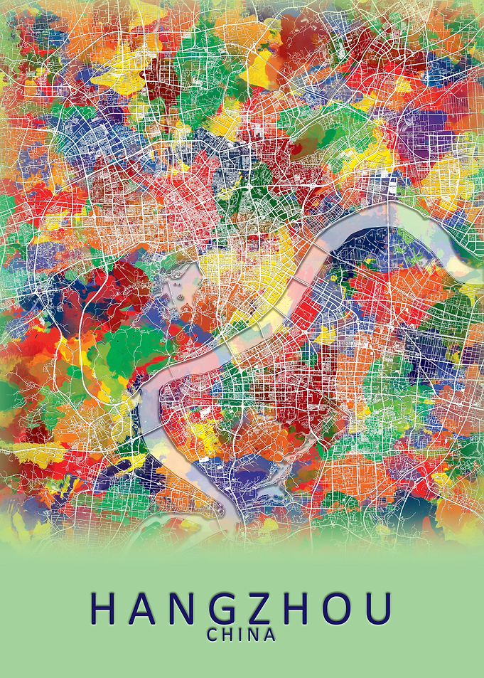 Hangzhou China City Map