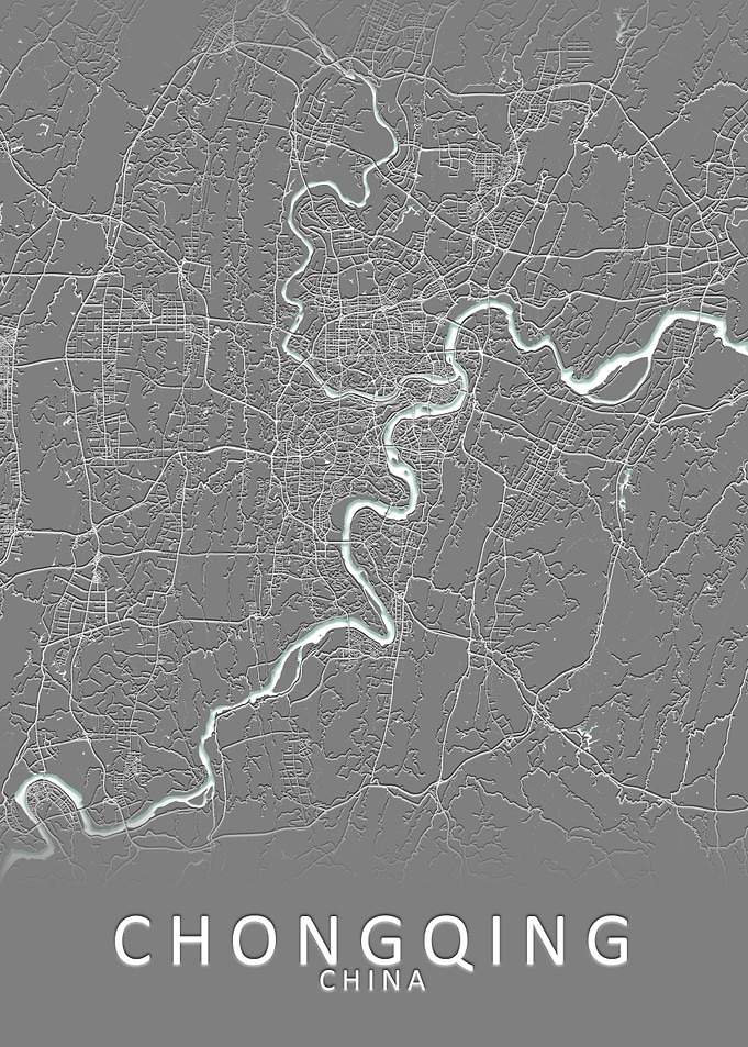 Chongqing China City Map