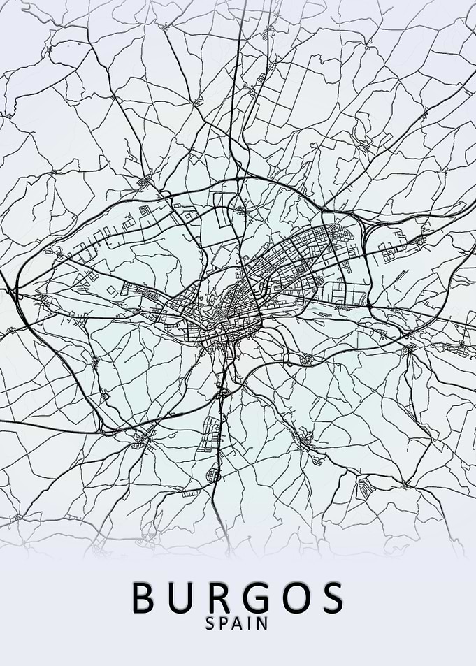 Burgos Spain City Map